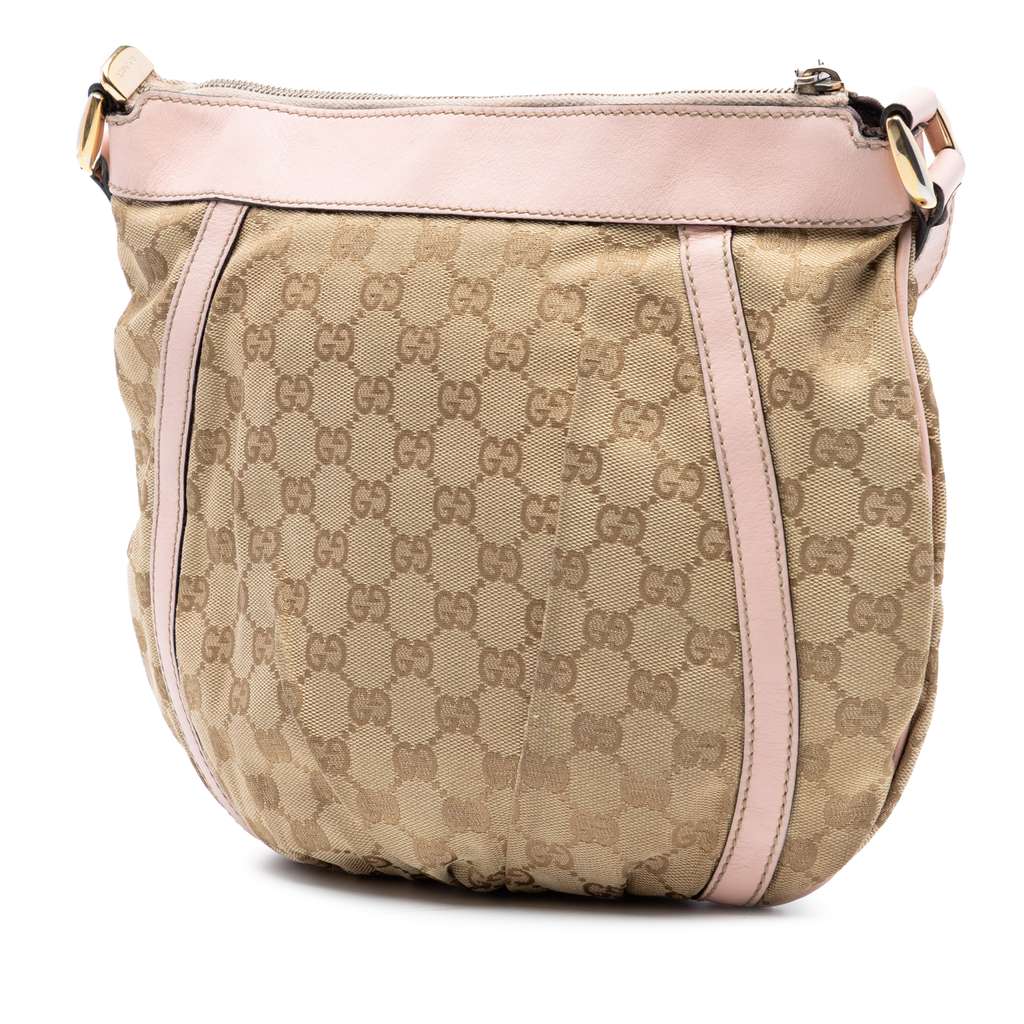 Gucci GG Canvas Abbey D Ring Crossbody Beige Canvas Good condition - Back View