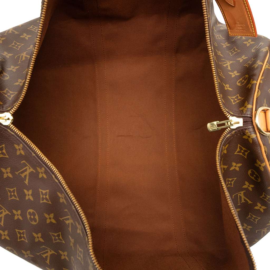 Louis Vuitton Monogram Keepall Bandouliere 60 Brown Good condition - Model View