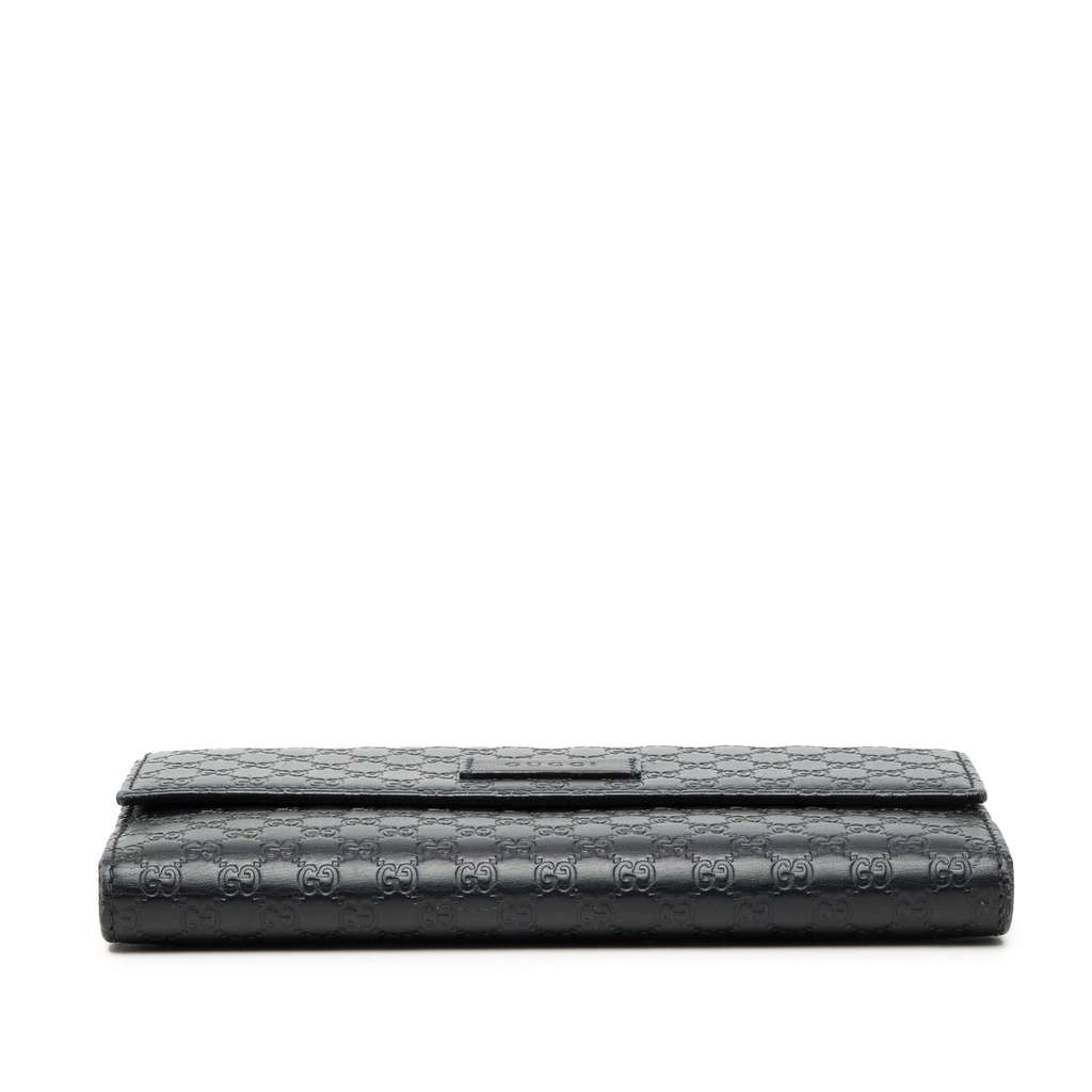 Gucci Microguccissima Long Wallet Blue Leather Good condition - Inside View