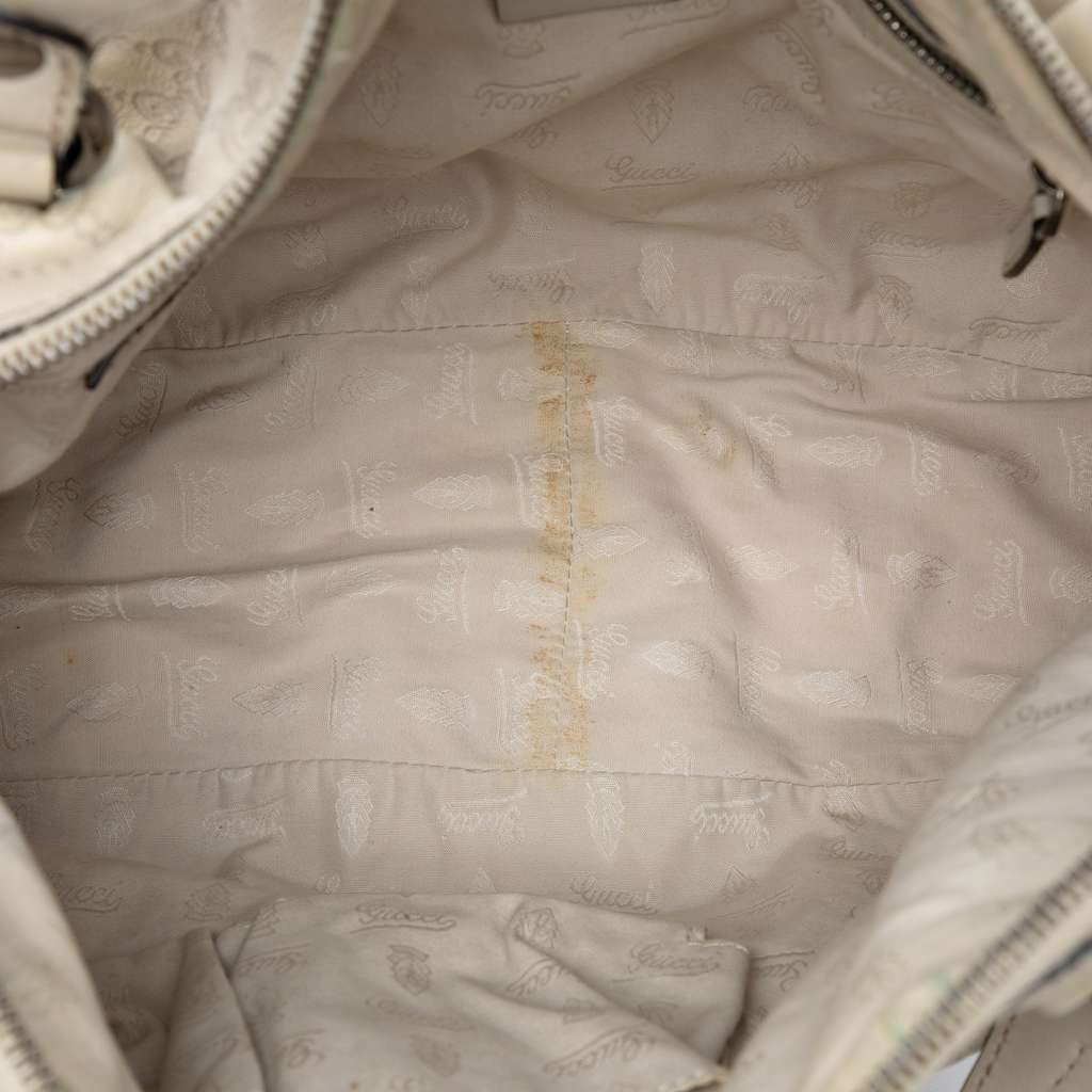 Gucci Guccissima Icon Bit Satchel Brown Leather Good condition - Model View