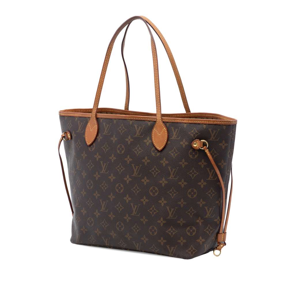 Louis Vuitton Monogram Neverfull MM Brown Good condition - Back View