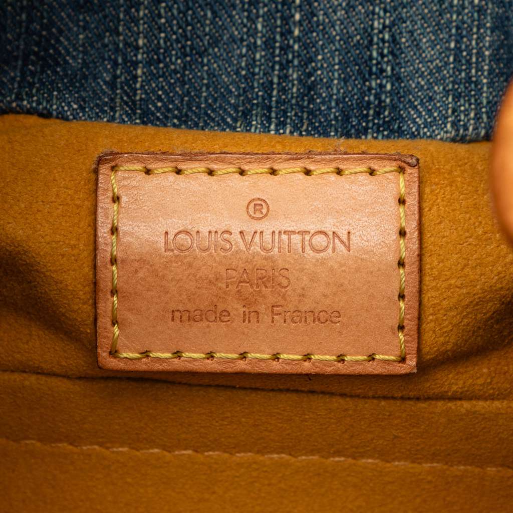 Louis Vuitton Monogram Denim Pleaty Blue Denim Good condition - Box View
