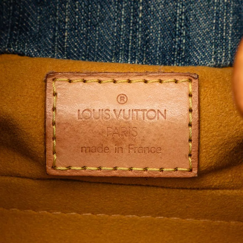 Louis Vuitton Monogram Denim Pleaty Blue Denim Very good - Box View
