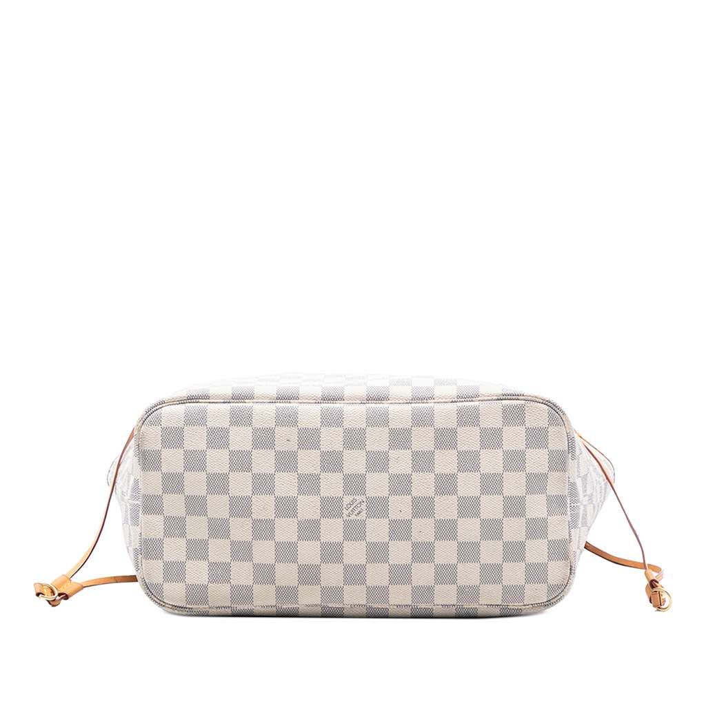 Louis Vuitton Damier Azur Neverfull MM White Good condition - Inside View