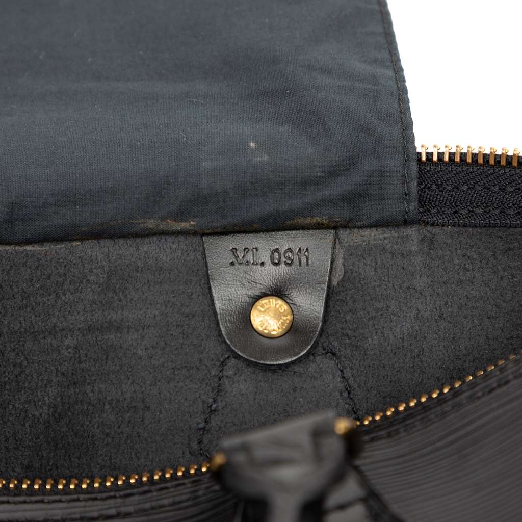 Louis Vuitton Epi Speedy 35 Black Leather Good condition - Box View