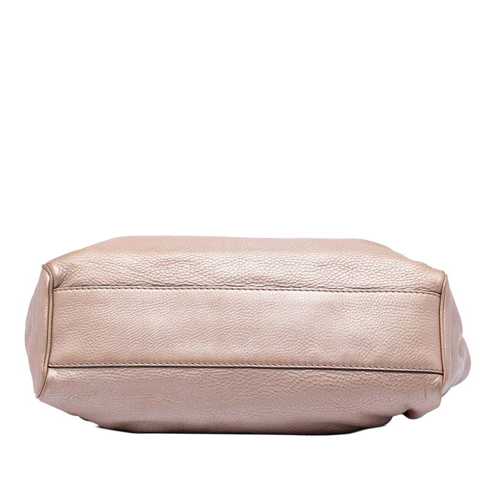 Gucci Medium Metallic Calfskin Sukey Tote Pink Leather Good condition - Inside View