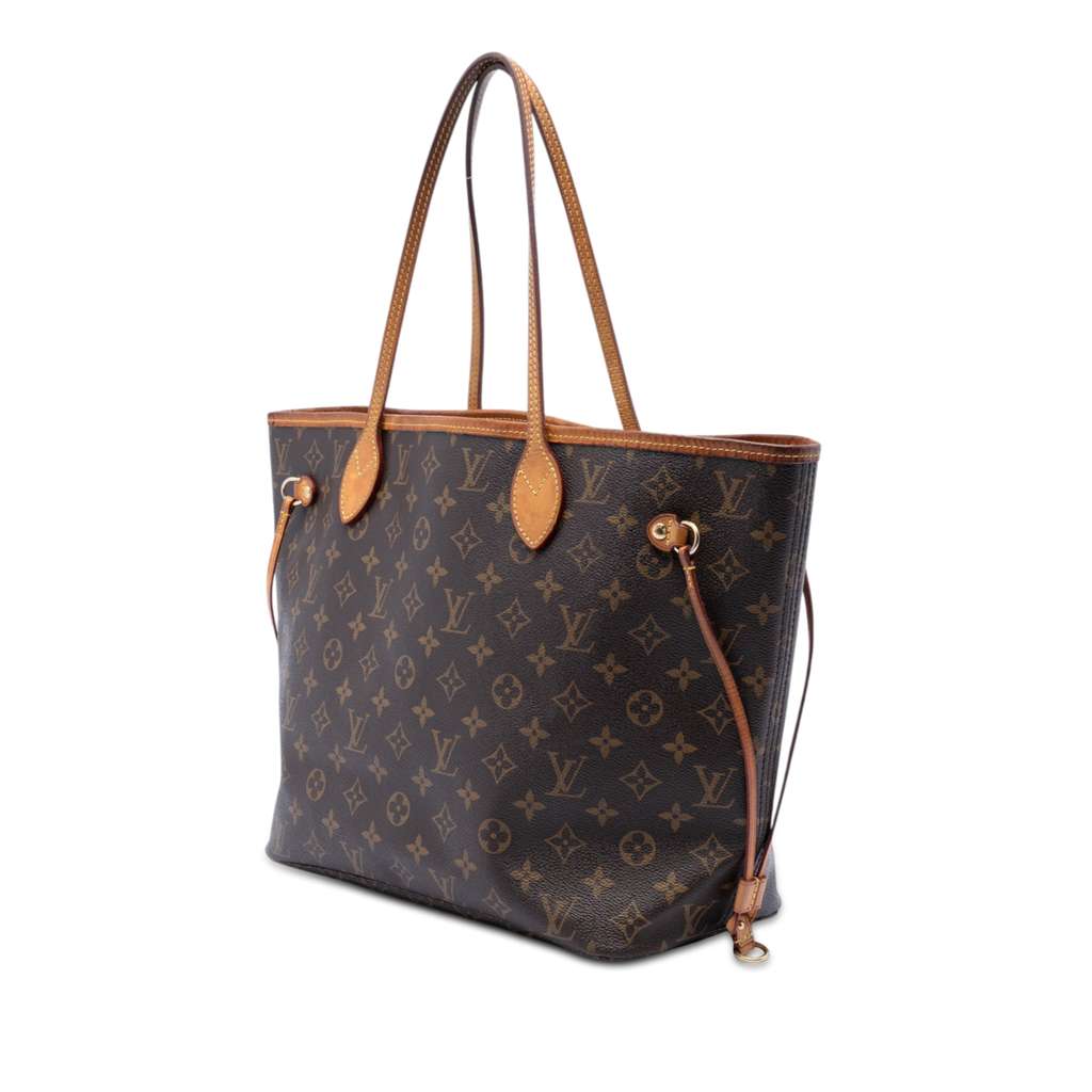 Louis Vuitton Monogram Neverfull MM Brown Good condition - Back View