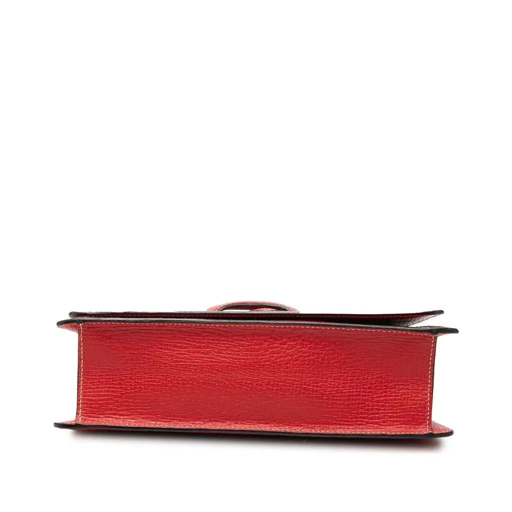 Loewe Textured Leather Barcelona Top Handle Bag Red Leather Very good - Inside View