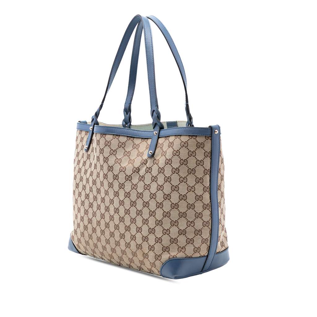 Gucci Medium GG Canvas Craft Tote Beige Good condition - Back View