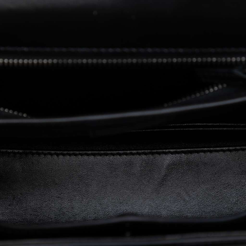 Gucci Small Calfskin 1947 Bamboo Top Handle Bag Black Leather Good condition - Model View