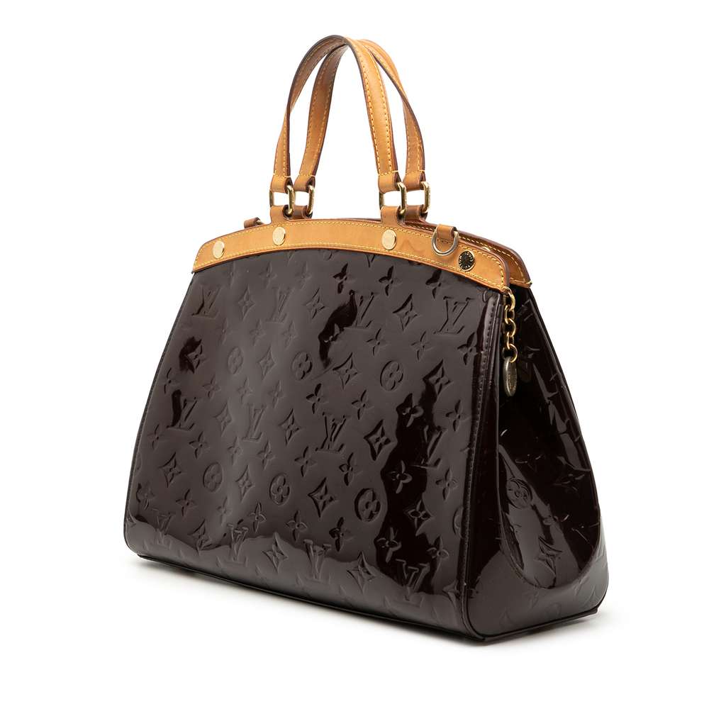 Louis Vuitton Monogram Vernis Brea MM Purple Leather Fair condition - Back View