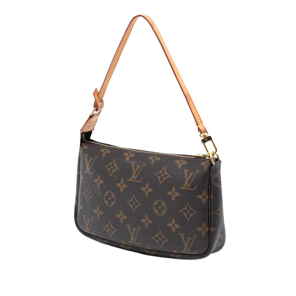 Louis Vuitton Monogram Pochette Accessoires Brown Good condition - Back View