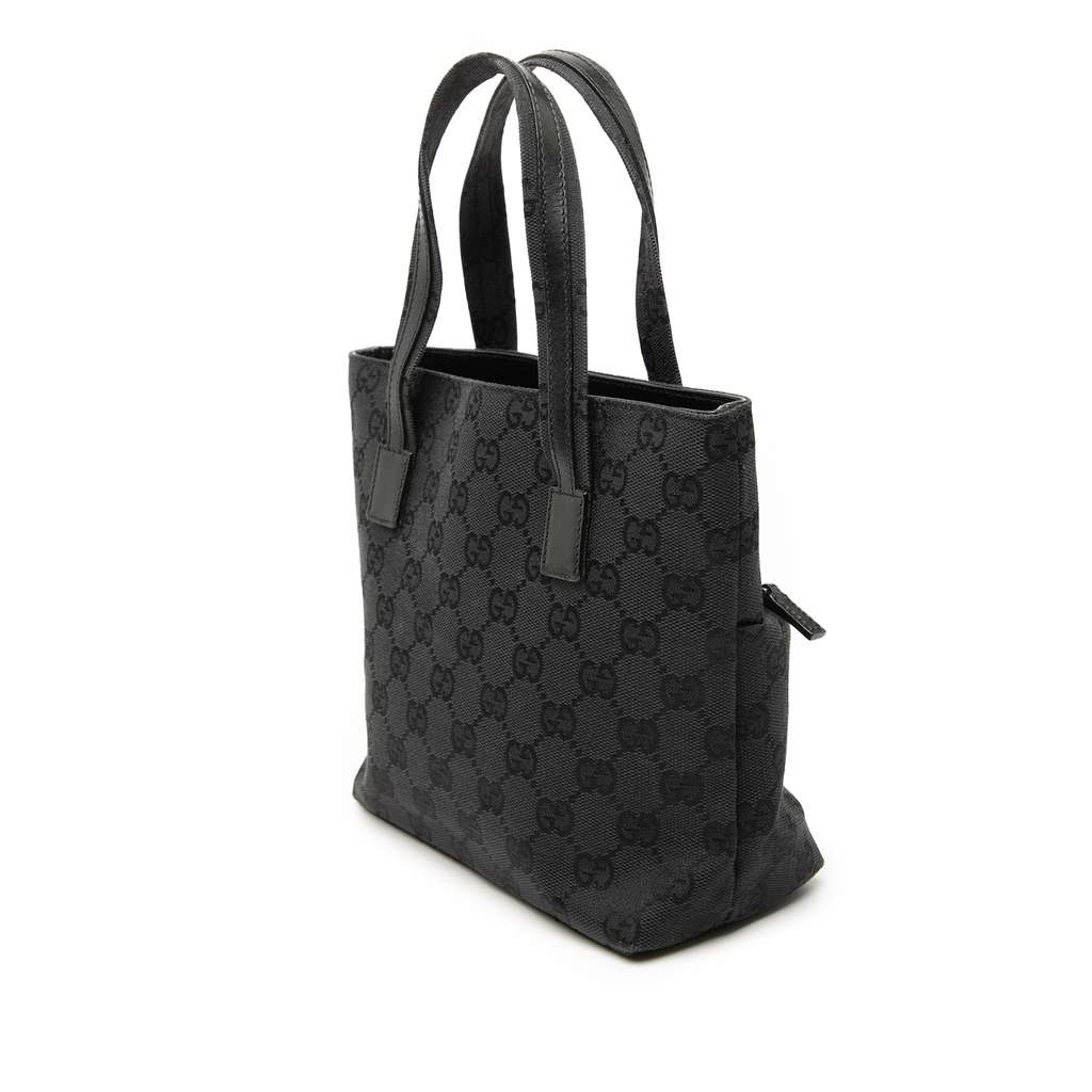 Gucci GG Canvas Handbag Black Canvas Good condition - Back View