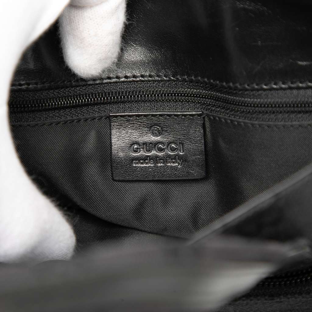 Gucci GG Canvas Handbag Black Canvas Good condition - Box View