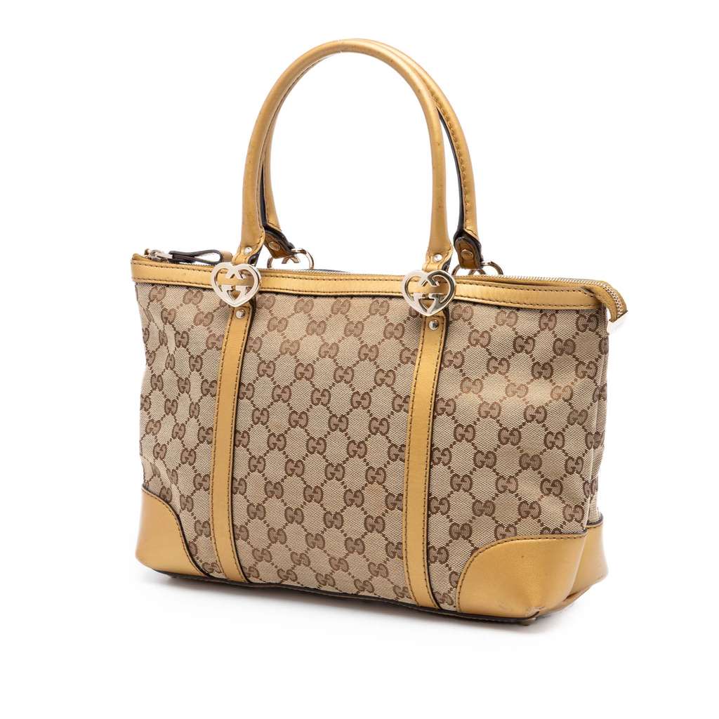 Gucci GG Canvas Lovely Tote Beige Good condition - Back View