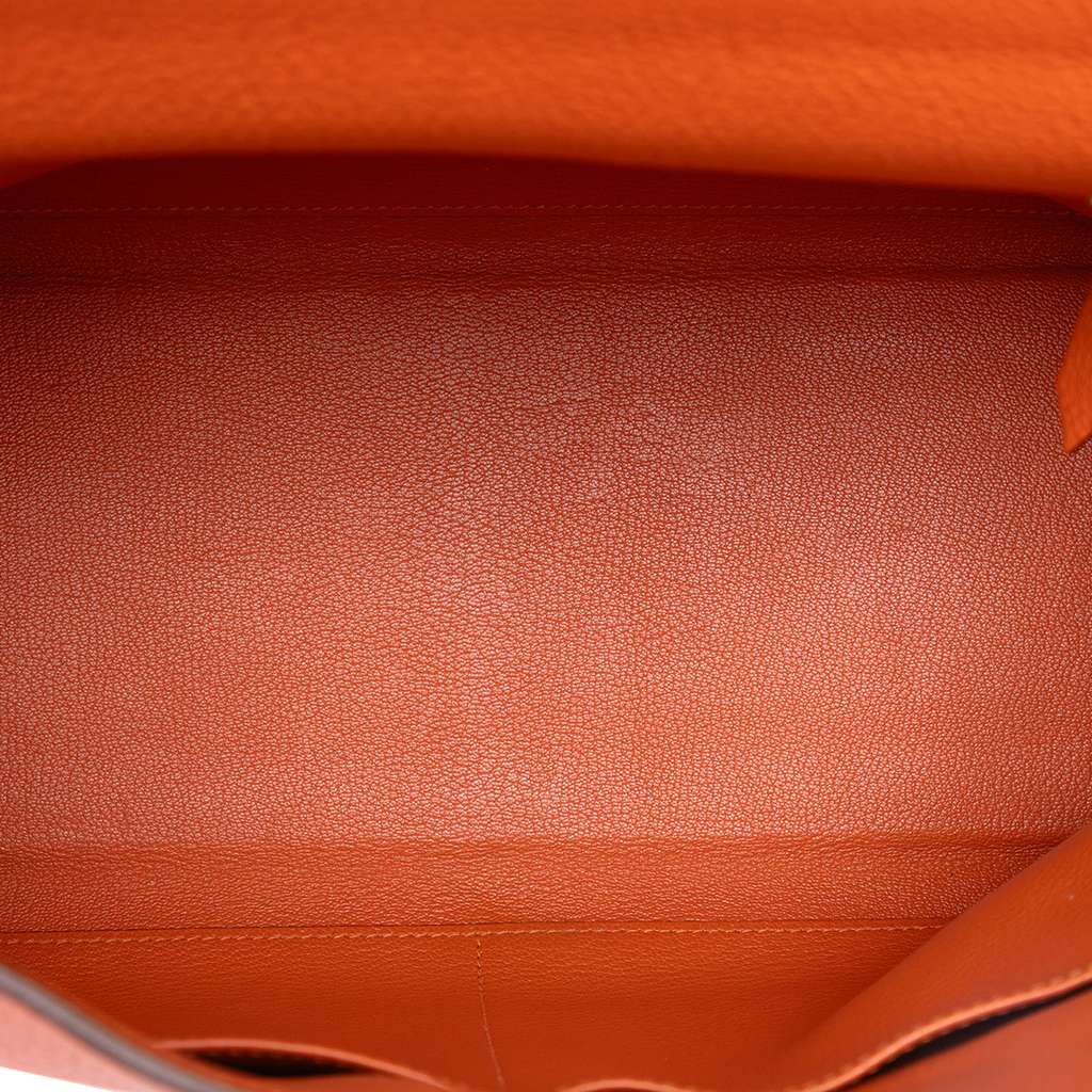 Hermès Togo Kelly II Retourne 35 Orange Leather Good condition - Model View