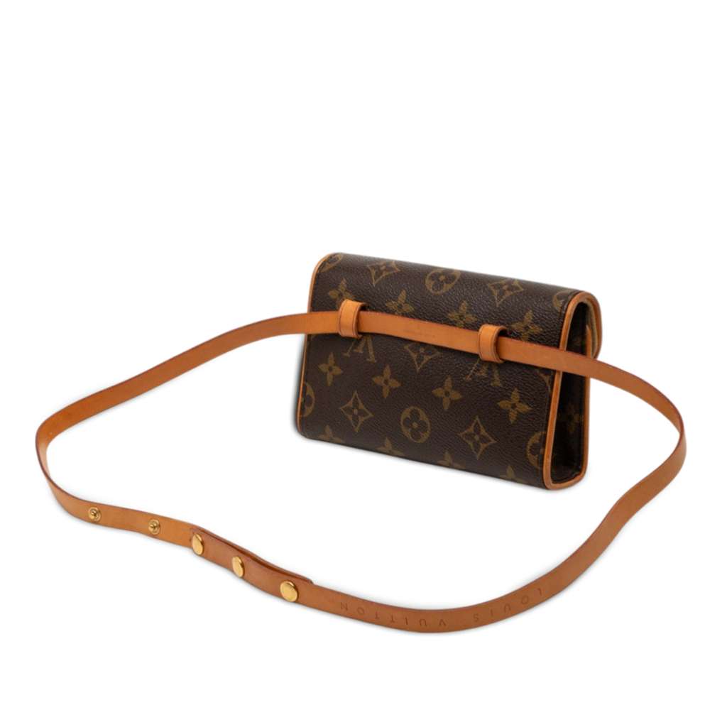 Louis Vuitton Monogram Pochette Florentine Brown Good condition - Back View