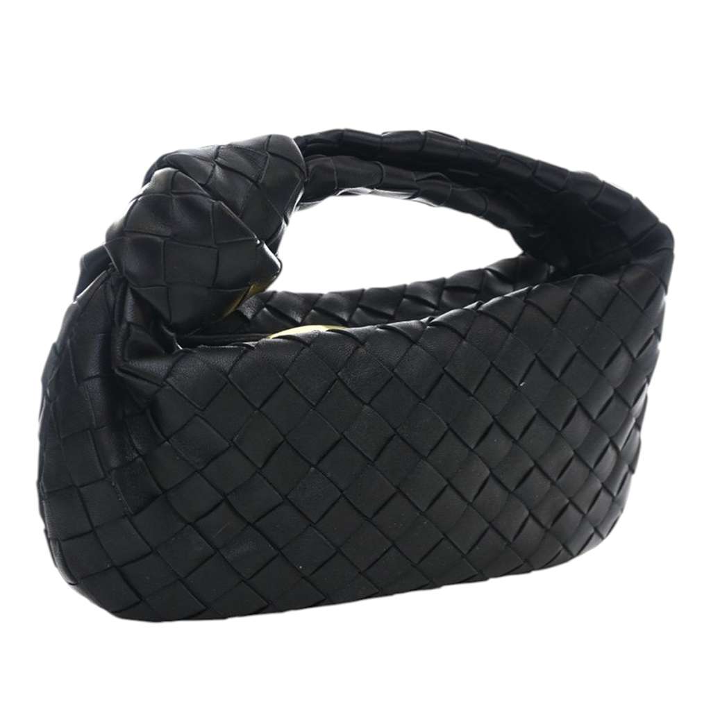 Bottega Veneta Mini Nappa Intrecciato Jodie Black Leather Good condition - Back View