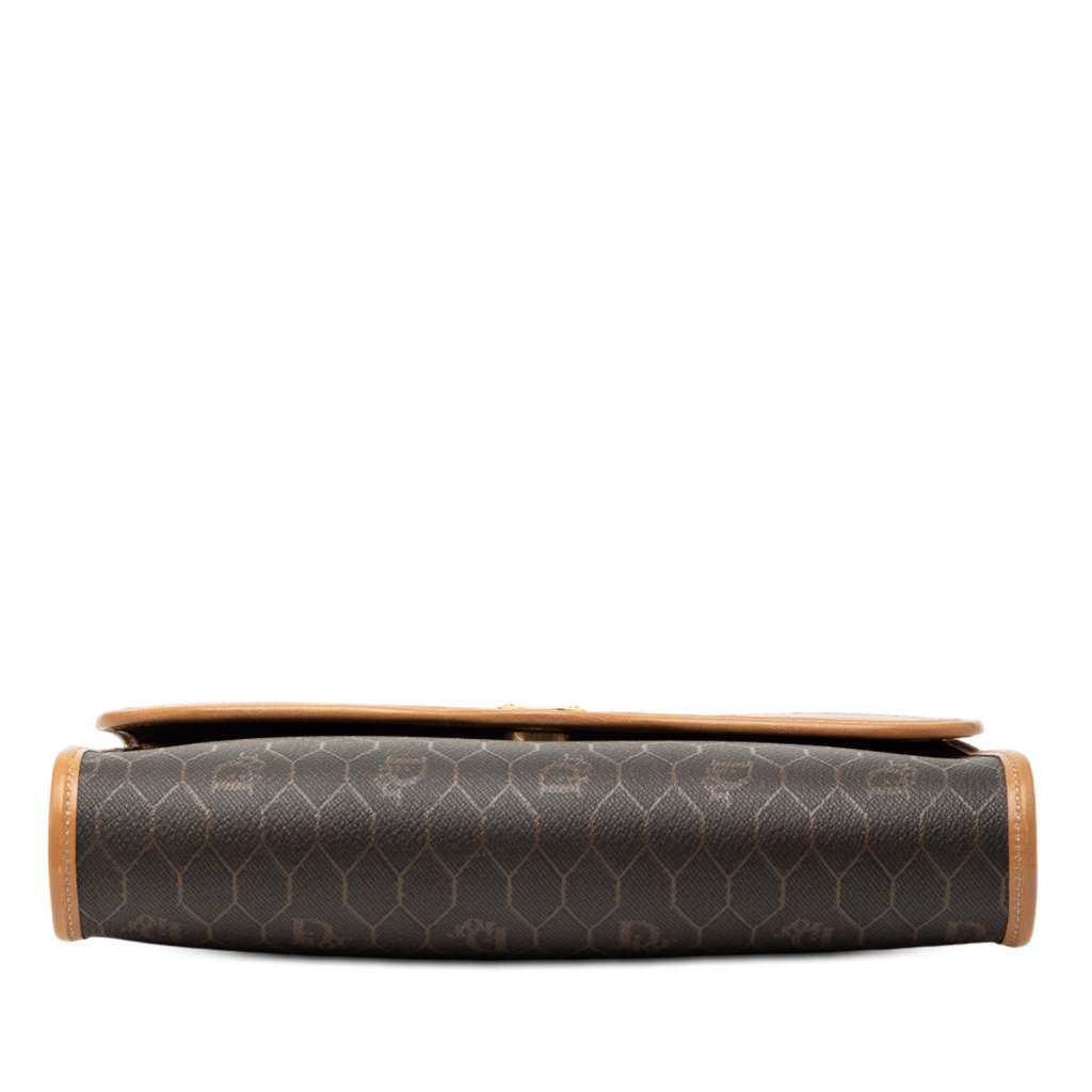 Dior Honeycomb Coated Canvas Chain Crossbody Black Canvas Fair condition - Inside View