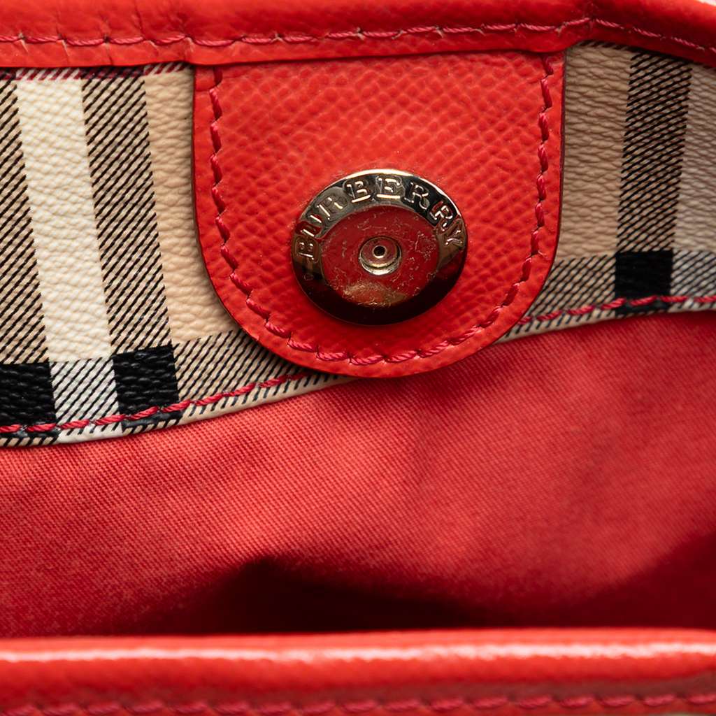 Burberry Small Haymarket Check Coated Canvas Salisbury Tote Beige Good condition - Box View