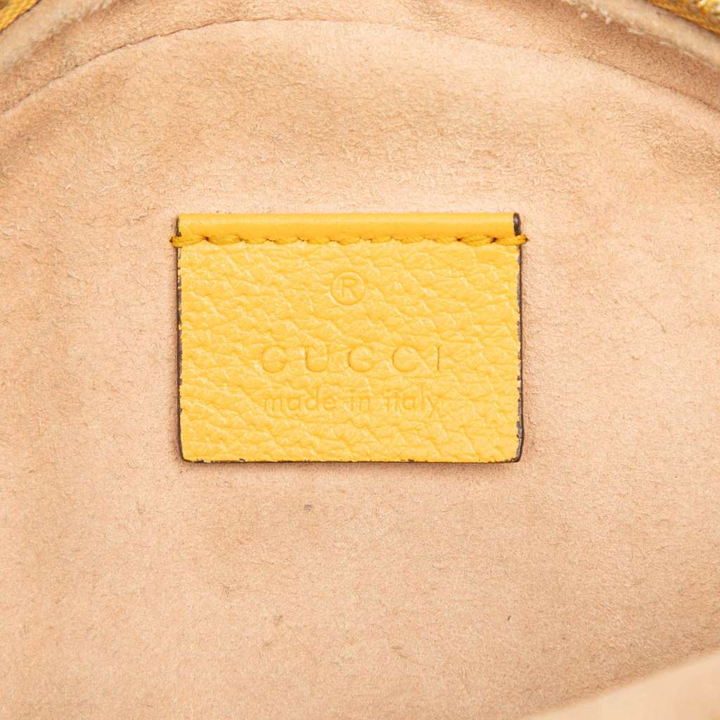 Gucci Mini GG Supreme Flora Ophidia Round Crossbody Beige Good condition - Box View