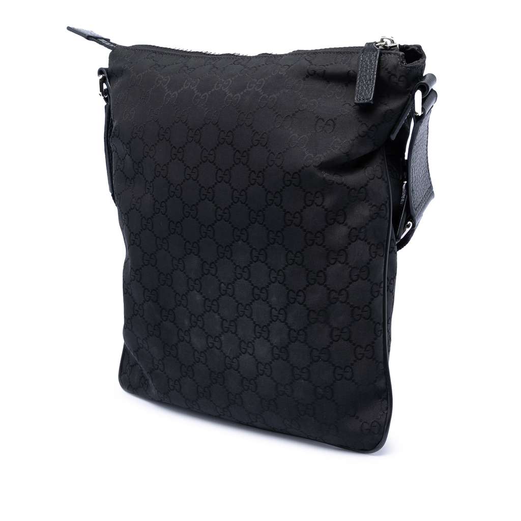 Gucci GG Nylon Crossbody Black Fair condition - Back View