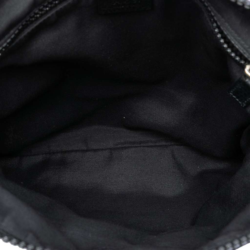 Gucci GG Nylon Crossbody Black Fair condition - Model View