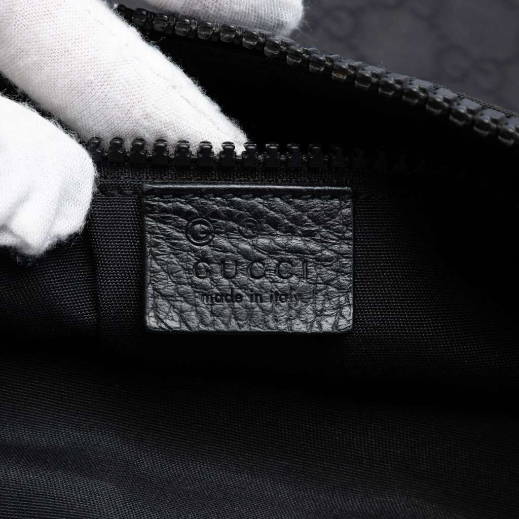 Gucci GG Nylon Crossbody Black Fair condition - Box View