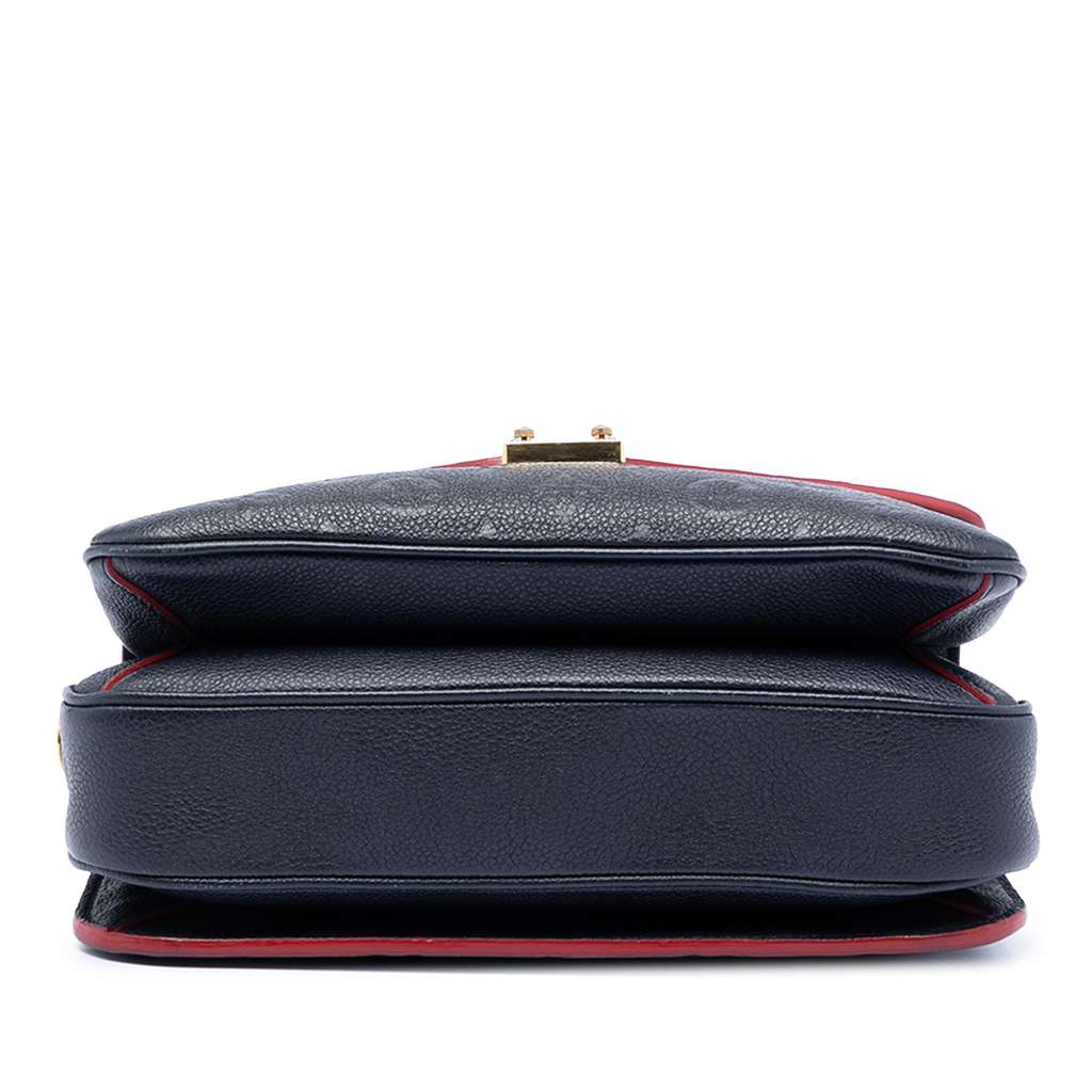 Louis Vuitton Monogram Empreinte Pochette Metis Blue Leather Good condition - Inside View