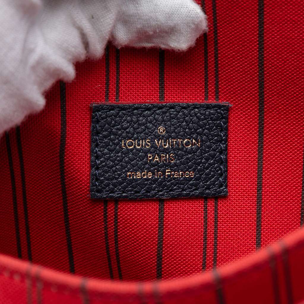 Louis Vuitton Monogram Empreinte Pochette Metis Blue Leather Good condition - Box View