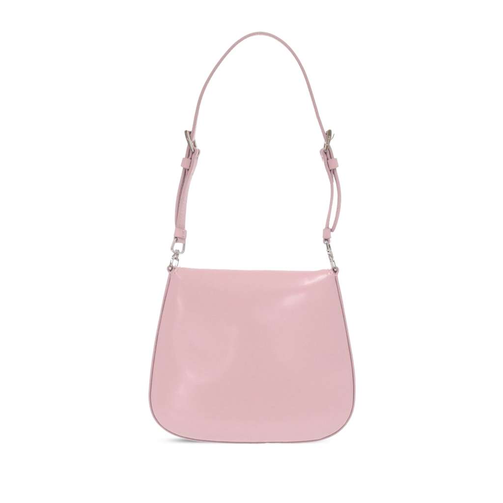 Prada Mini Brushed Leather Cleo Bag Pink Leather Very good condition - Back View