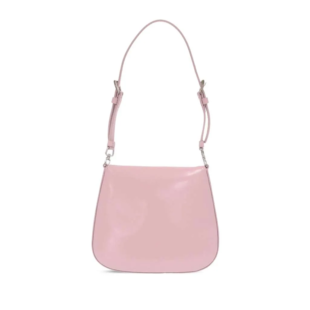 Prada Mini Brushed Leather Cleo Bag Pink Leather Never worn - Back View