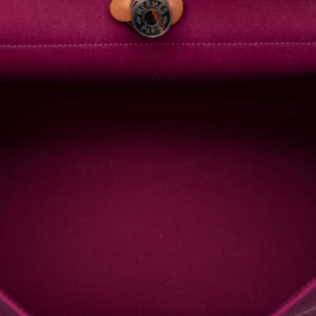 Hermès Toile Herbag Zip 39 Pink Canvas Good condition - Model View