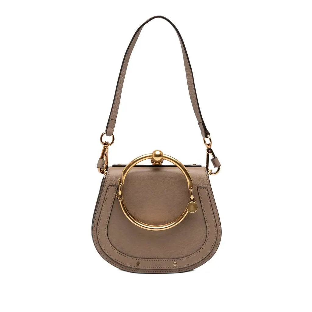 Chloé Small Leather Nile Bracelet Satchel Brown Leather Very good - Front View