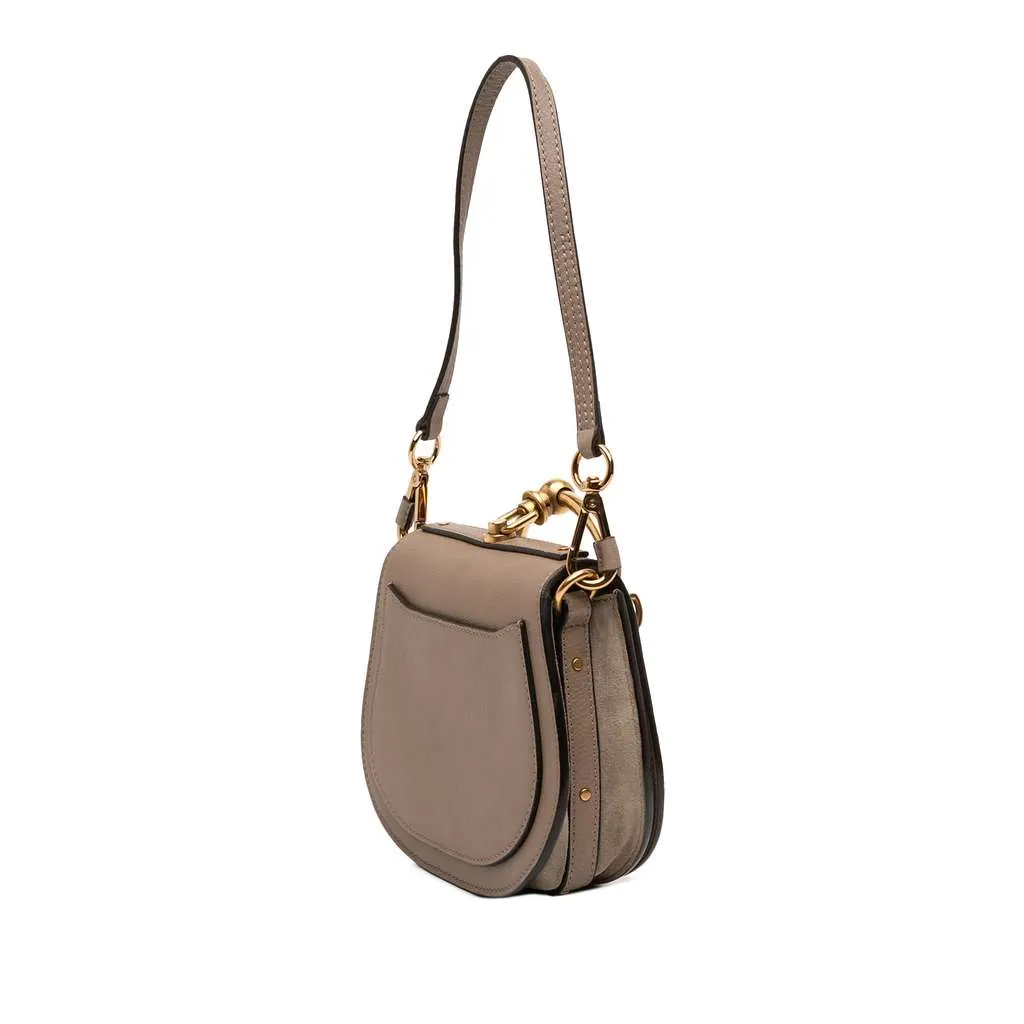 Chloé Small Leather Nile Bracelet Satchel Brown Leather Very good - Back View