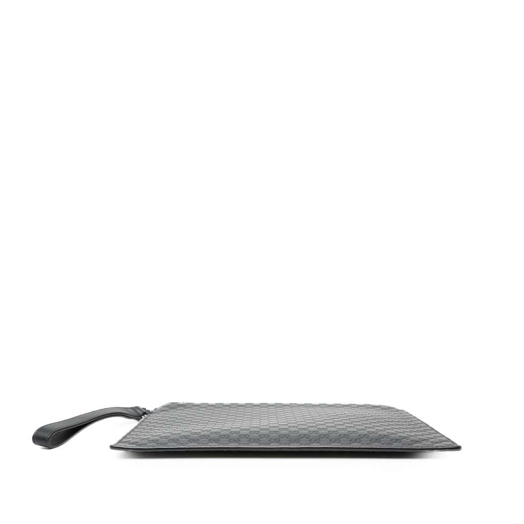 Gucci Microguccissima Clutch Black Leather Good condition - Inside View