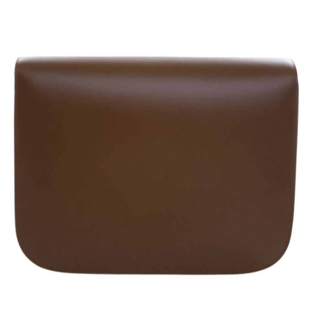 Celine Medium Calfskin Classic Box Brown Leather Good condition - Back View