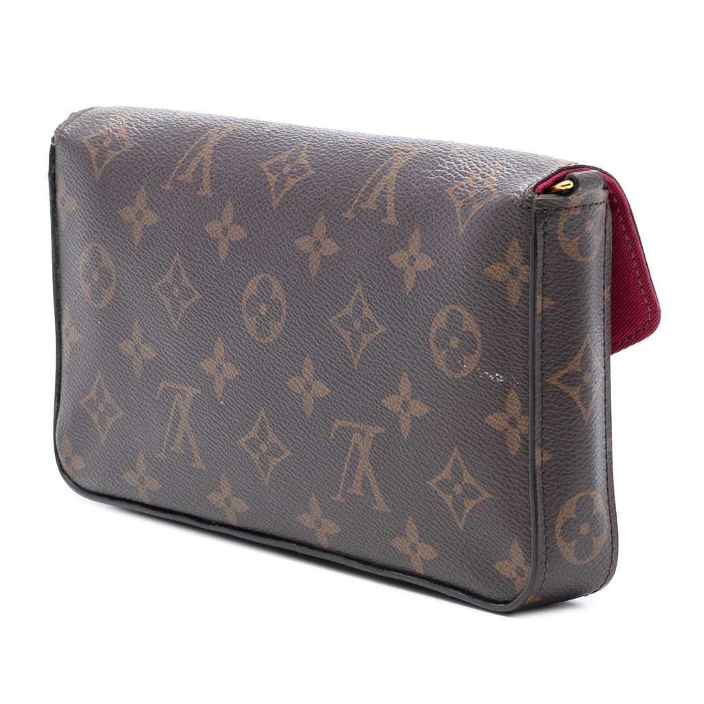 Louis Vuitton Monogram Pochette Felicie Brown Good condition - Back View