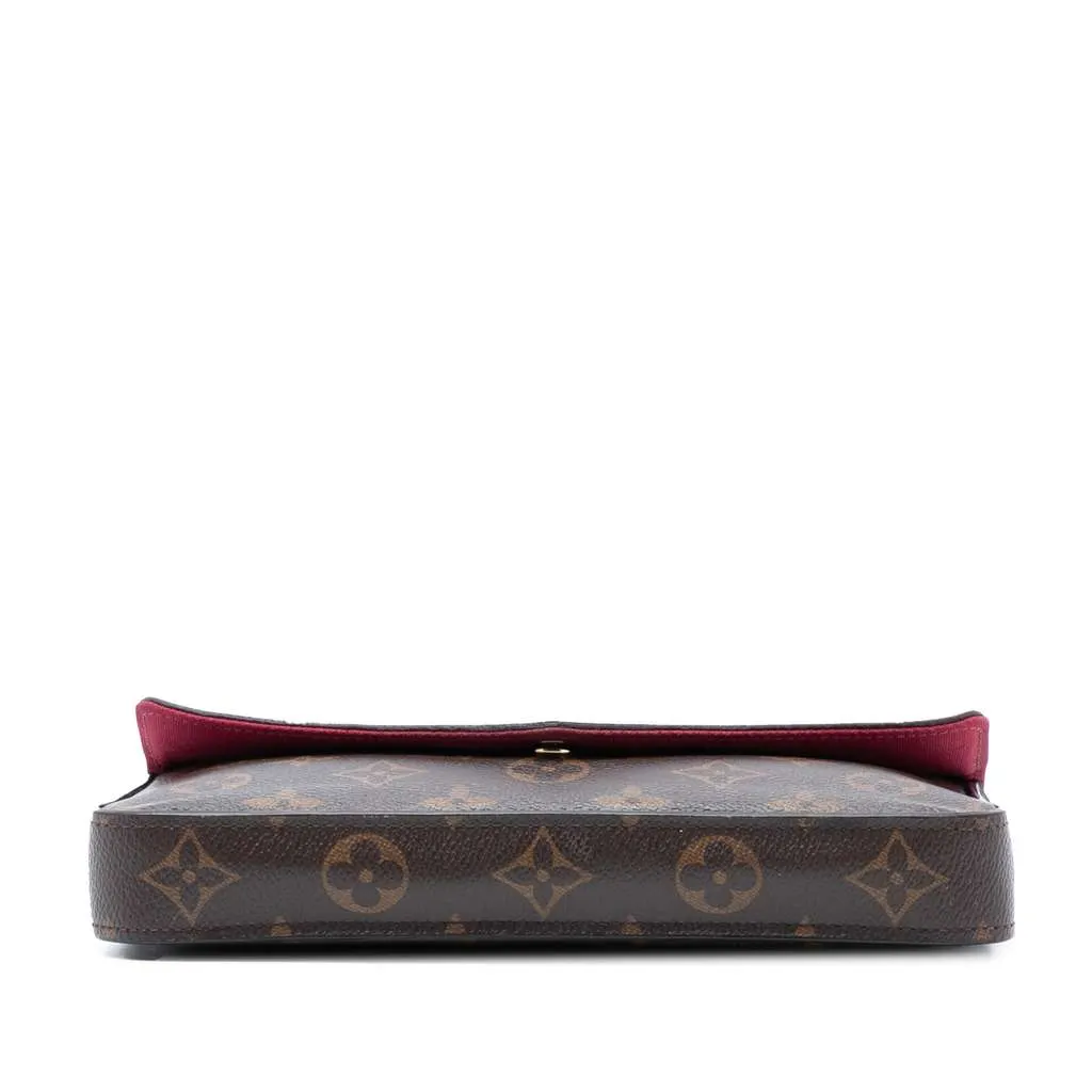 Louis Vuitton Monogram Pochette Felicie Brown Very good - Inside View