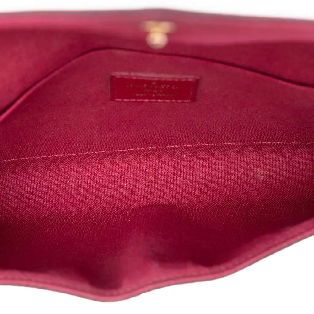 Louis Vuitton Monogram Pochette Felicie Brown Very good - Model View