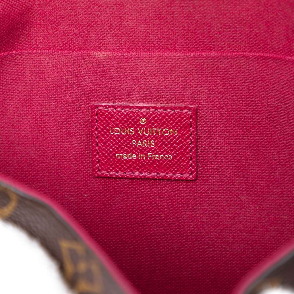 Louis Vuitton Monogram Pochette Felicie Brown Good condition - Box View