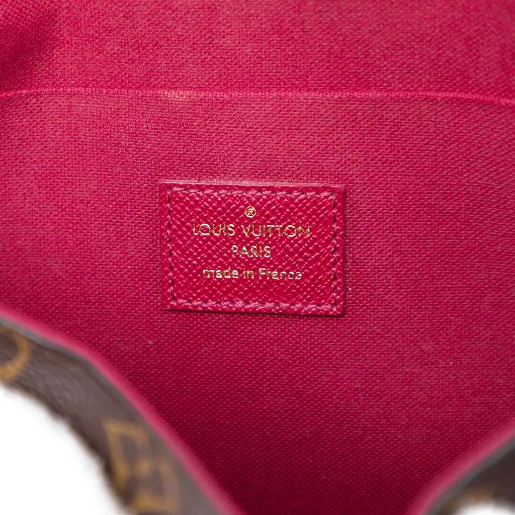 Louis Vuitton Monogram Pochette Felicie Brown Very good - Box View