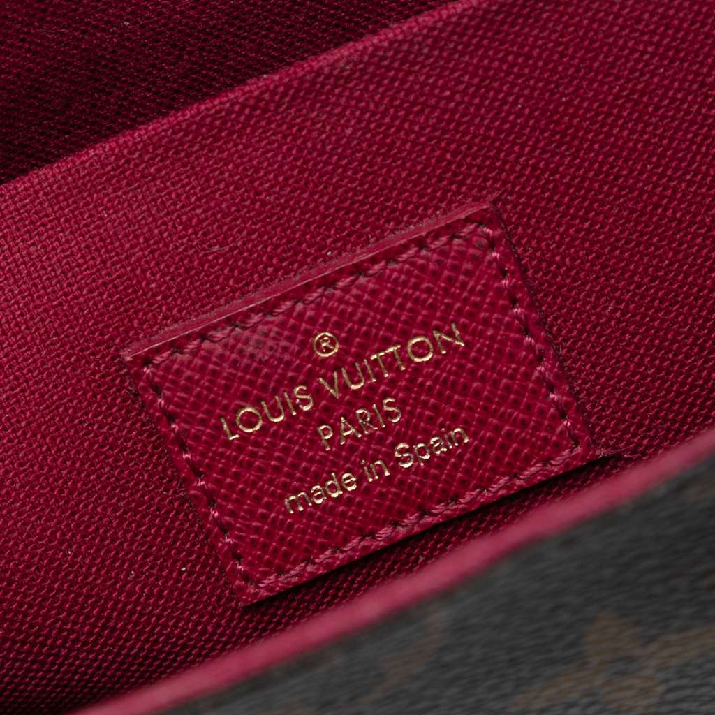 Louis Vuitton Monogram Pochette Felicie Brown Good condition - Box View