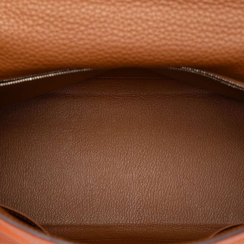 Hermès Clemence Arlequin Kelly II Retourne 32 Orange Leather Good condition - Model View