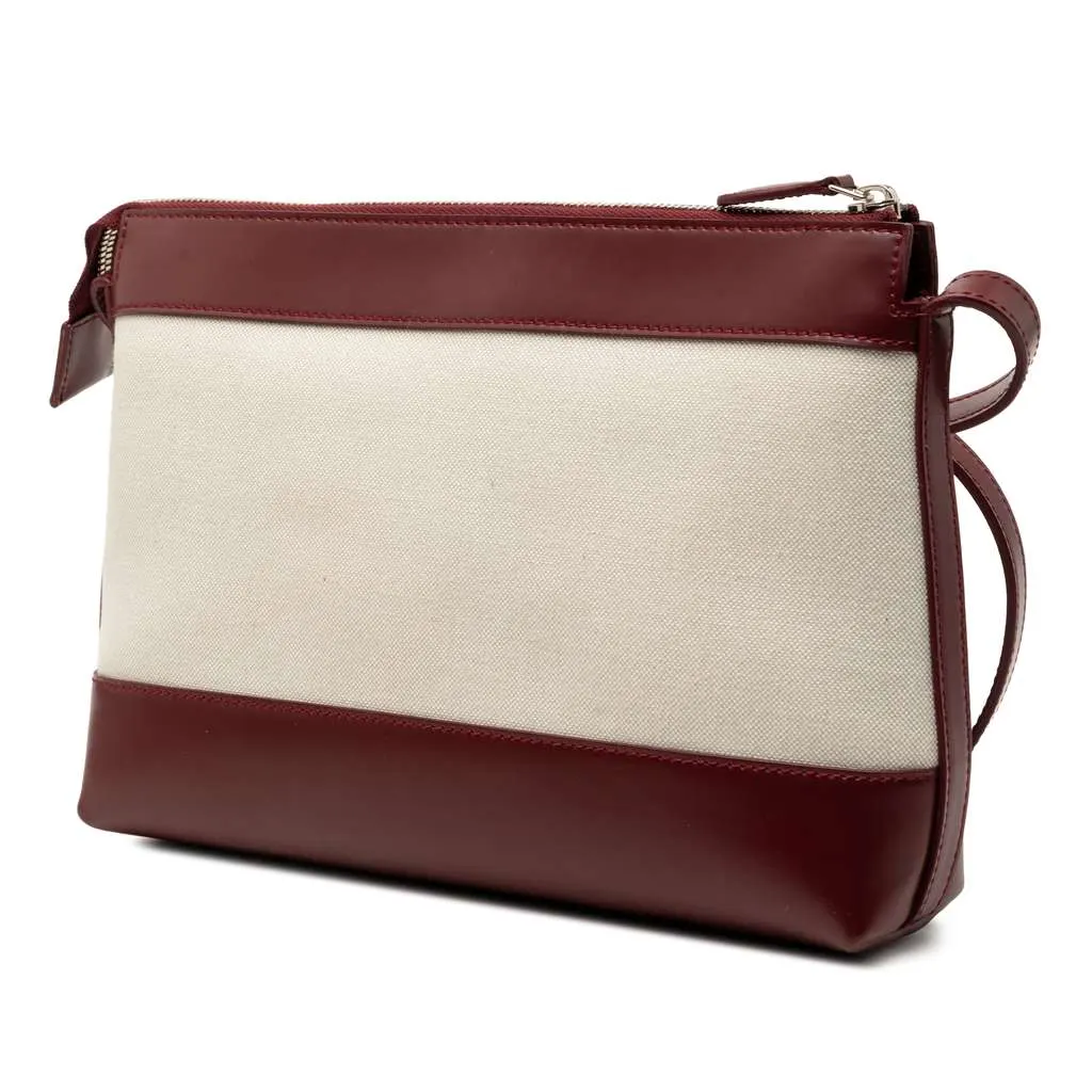 Balenciaga Canvas Logo Crossbody Brown Canvas Very good - Back View