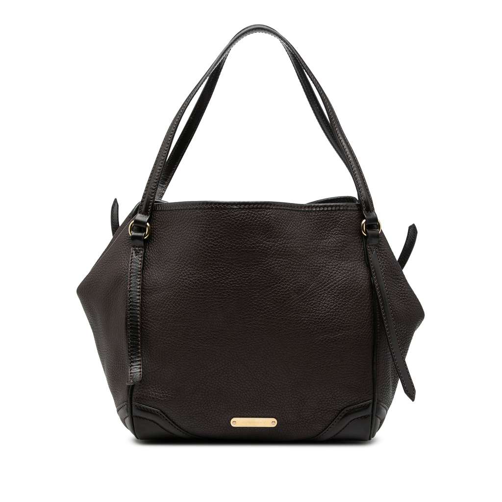 Burberry Small Grained Calfskin Canterbury Tote