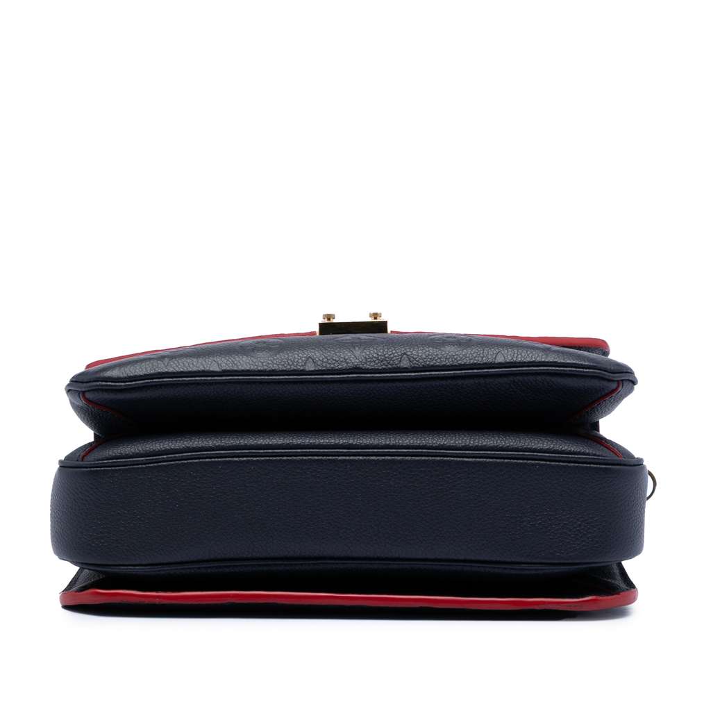 Louis Vuitton Monogram Empreinte Pochette Metis Blue Leather Good condition - Inside View