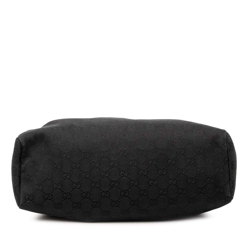 Gucci GG Canvas Wood Frame Handbag Black Canvas Good condition - Inside View