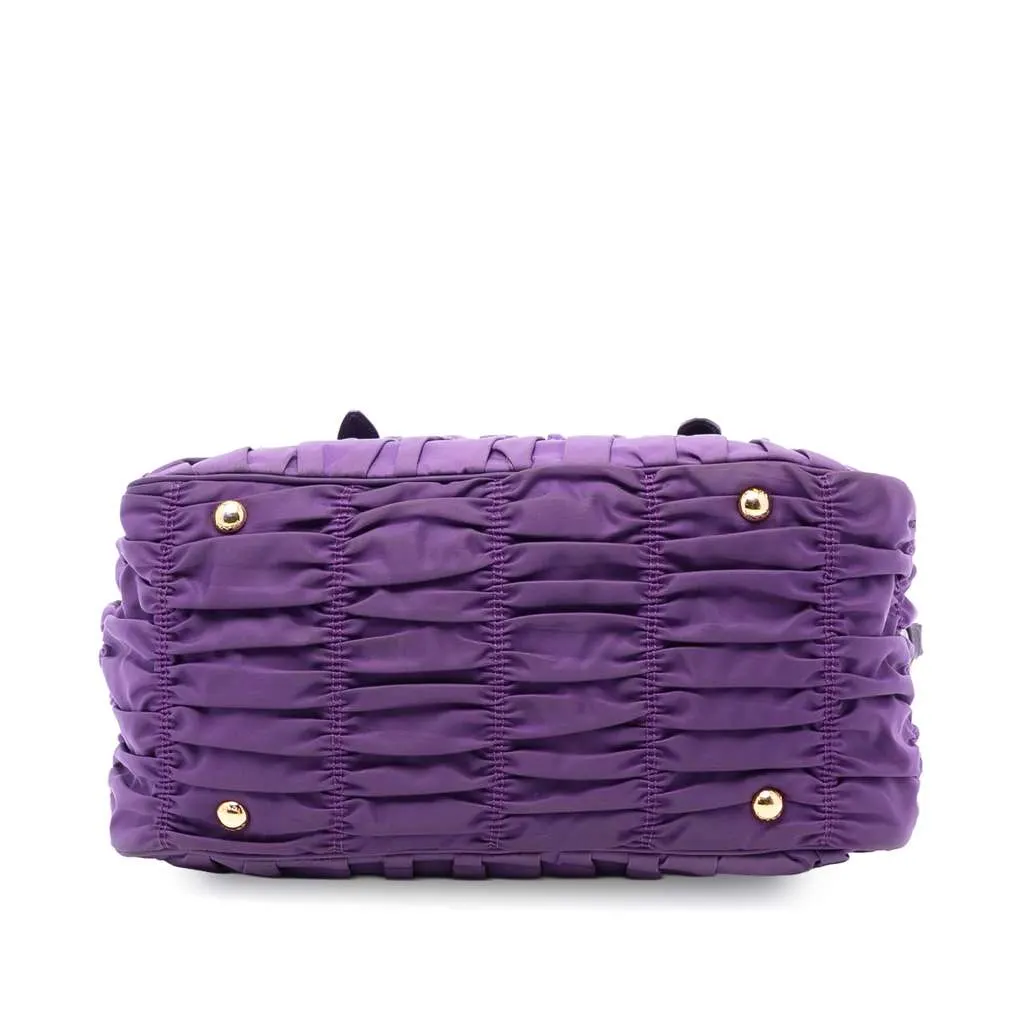 Prada Tessuto Gaufre Satchel Purple Very good - Inside View