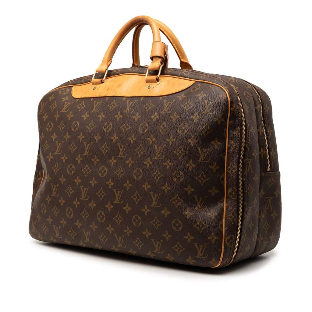 Louis Vuitton Monogram Alize 24 Heures Brown Good condition - Back View